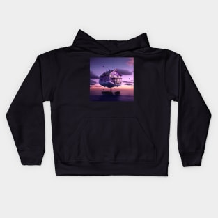 Airy Ocean Escape Kids Hoodie